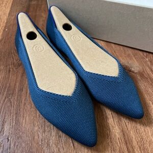 Rothy's Navy Women's Flats The Point Deep Ocean